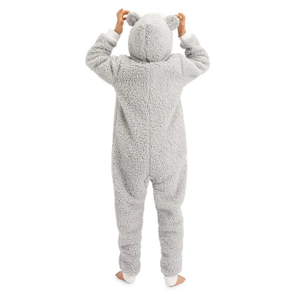 Little Boy's Novelty Faux-Fur Coverall