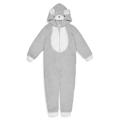 Little Boy's Novelty Faux-Fur Coverall