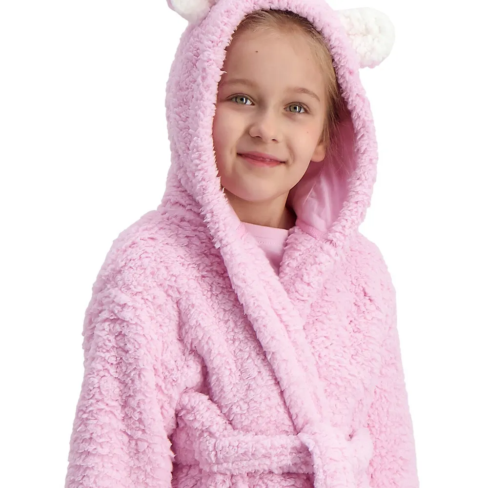 Little Girl's Novelty Textured Plush Robe