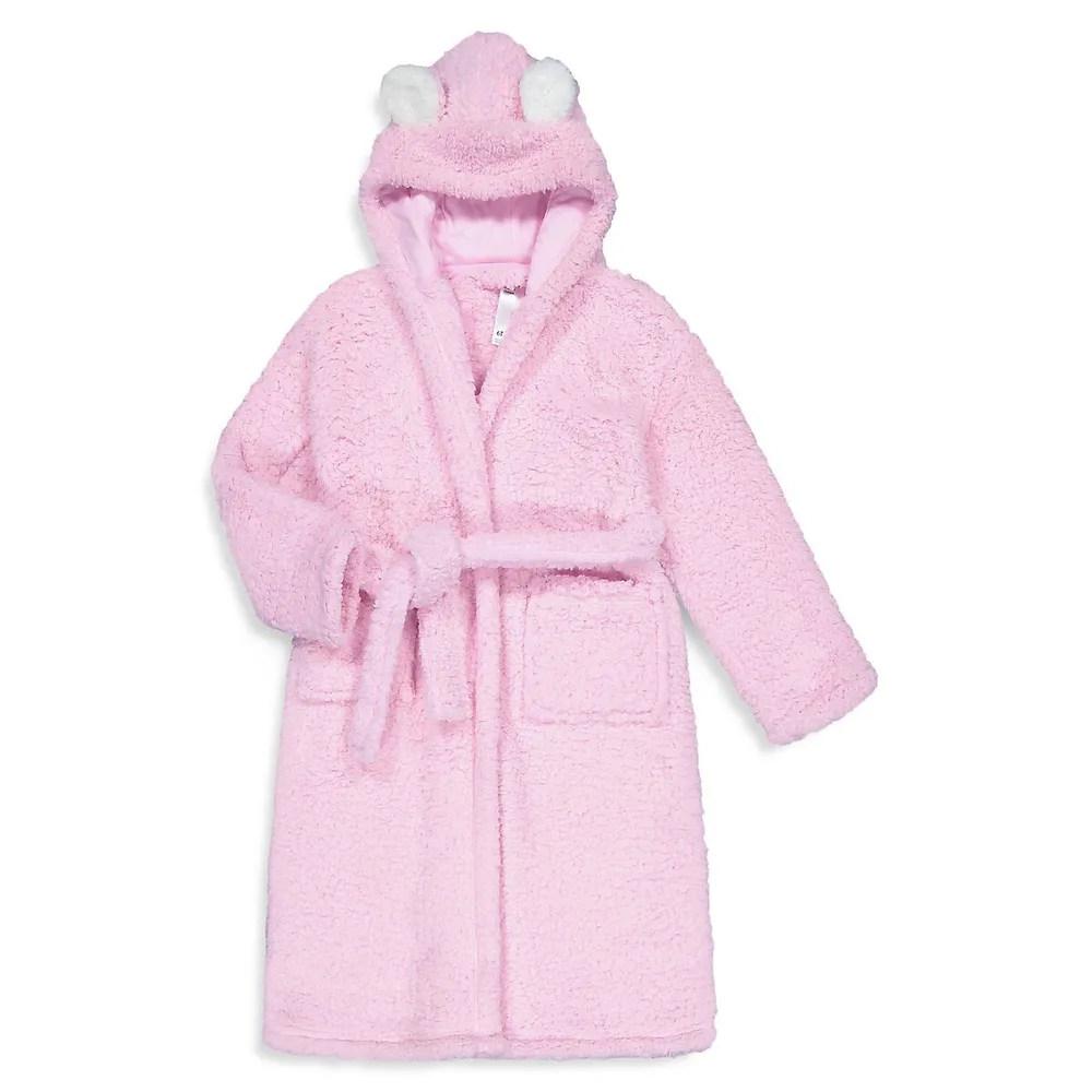 Little Girl's Novelty Textured Plush Robe