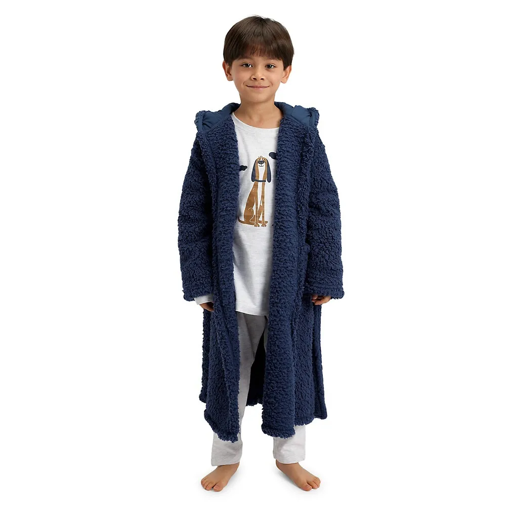 Little Boy's Novelty Textured Plush Robe