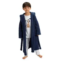 Little Boy's Novelty Textured Plush Robe