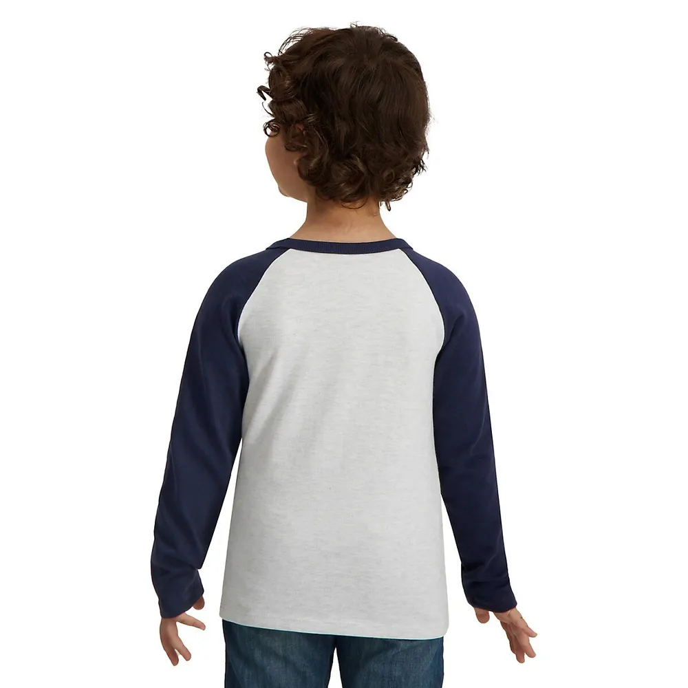 Little Boy's Colourblock Raglan Top