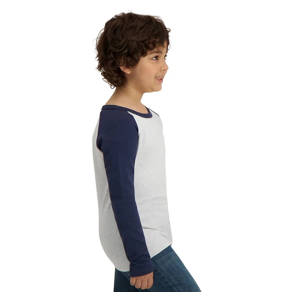 Little Boy's Colourblock Raglan Top