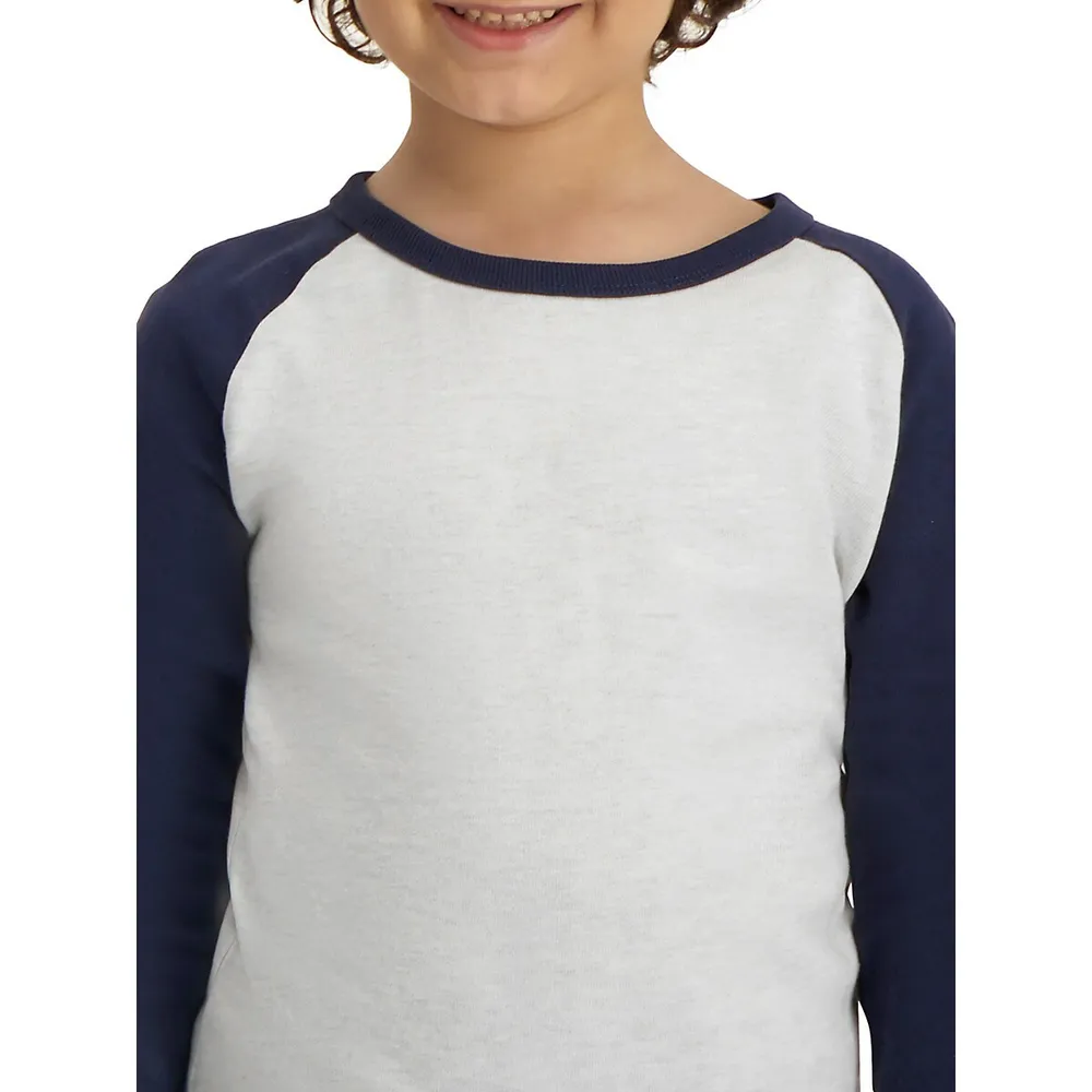 Little Boy's Colourblock Raglan Top