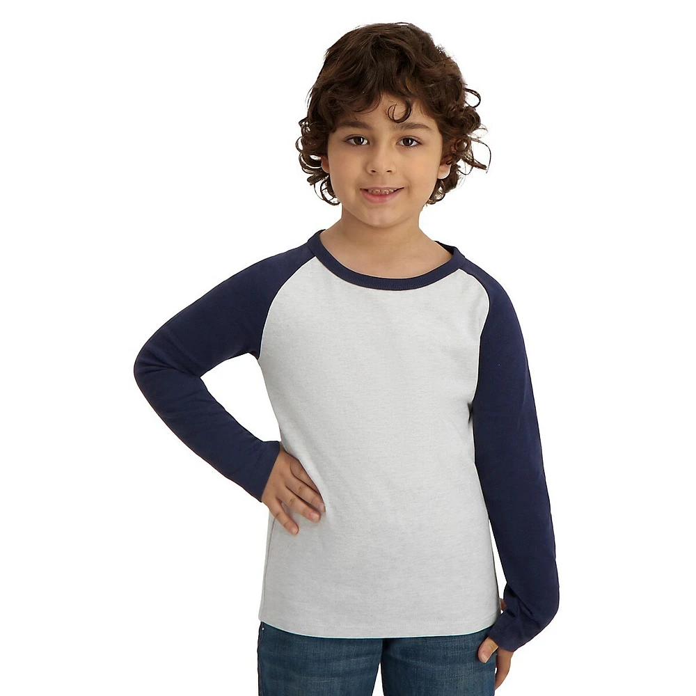 Little Boy's Colourblock Raglan Top