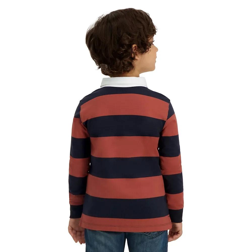 Boy's Striped Rugby Top