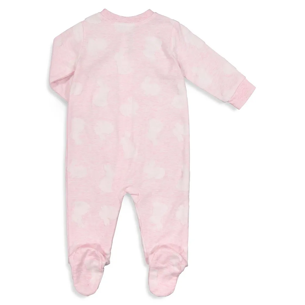 Baby Girl's Jacquard Footie