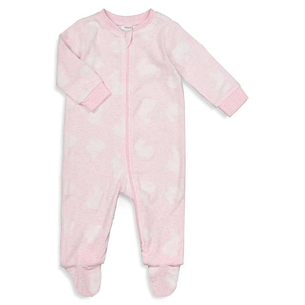 Baby Girl's Jacquard Footie