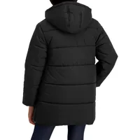 Girl's Longline Puffer Coat