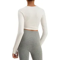 Long-Sleeve Seamfree Crop Top