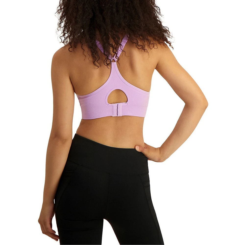 2-Pack Sports Medium Support Seamfree Crop Bra