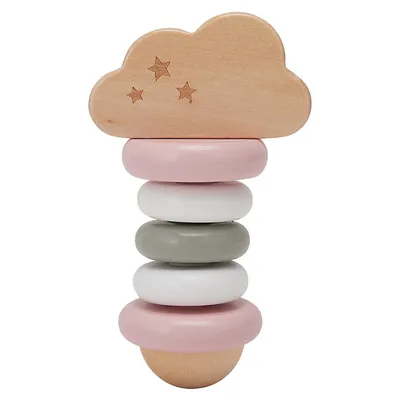 Cloud Wooden Ring Rattle