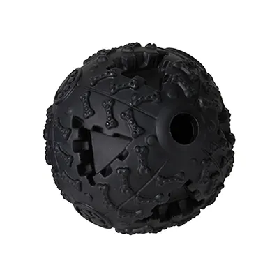 Noise Treat Ball Dog Toy - Black
