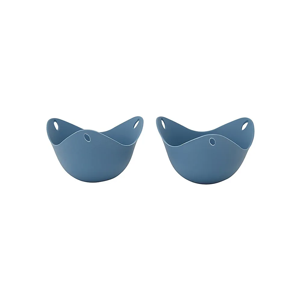 2-Piece Silicone Egg Poacher Set