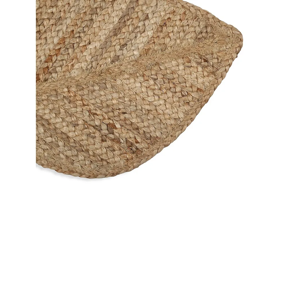 Woven Jute 2-Piece Leaf Placemat Set