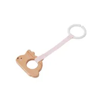 Rabbit Wooden Teether Stroller Toy