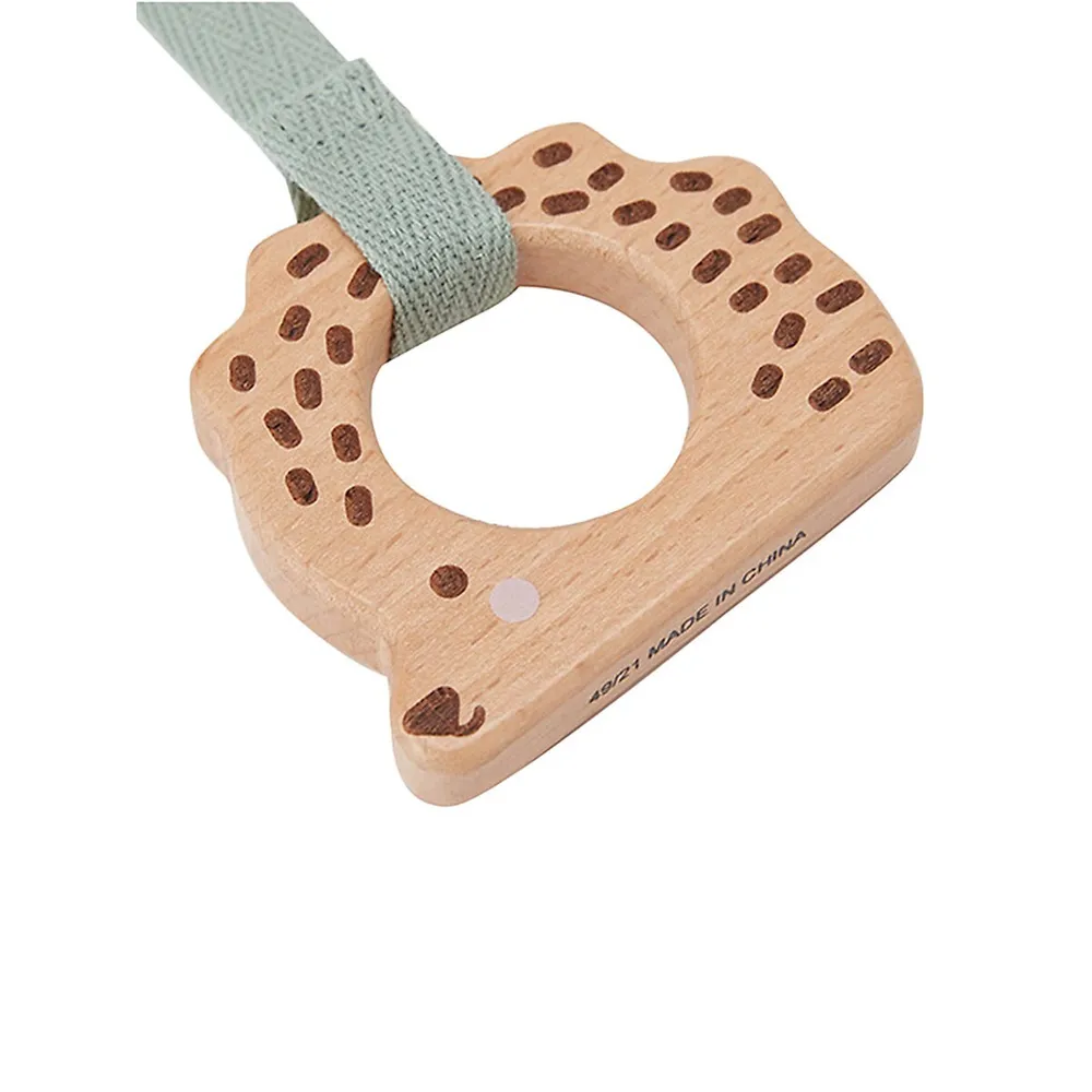 Hedgehog Wooden Teether Stroller Toy