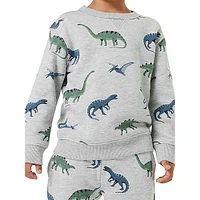 Little Kid's Allover-Print Sweatshirt