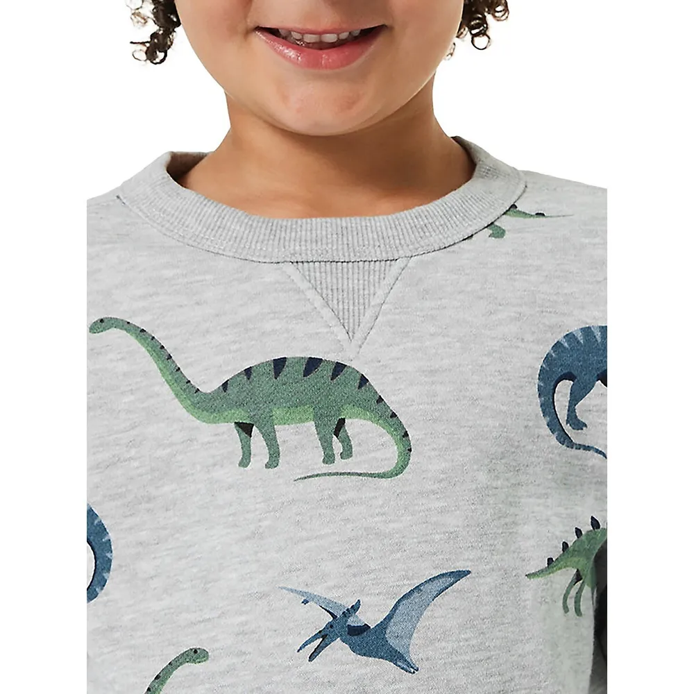 Little Kid's Allover-Print Sweatshirt