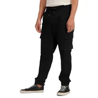 Elastic Waist And Cuffed Cargo Pants