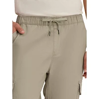 Elastic Waist And Cuffed Cargo Pants