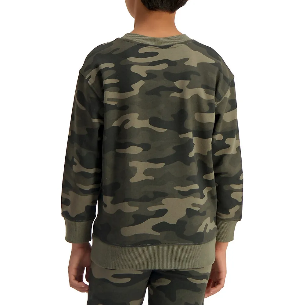 Boy's Camo-Print Sweatshirt