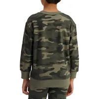 Boy's Camo-Print Sweatshirt