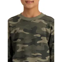 Boy's Camo-Print Sweatshirt