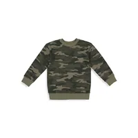 Boy's Camo-Print Sweatshirt