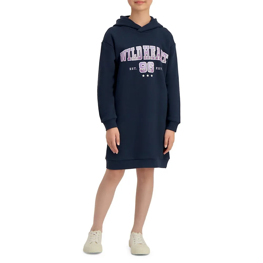 Girl's Wildheart 96 Hooded Sweatshirt Dress