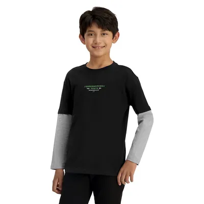 Boy's Locals Only Double-Sleeve T-Shirt