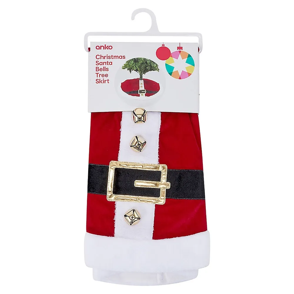Christmas Santa Bells Tree Skirt