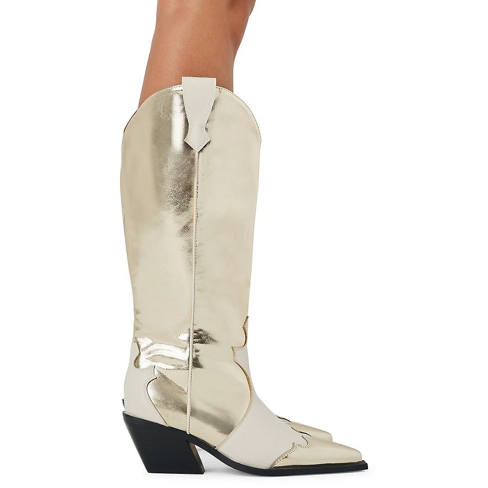 Etta Western-Style Tall Boots