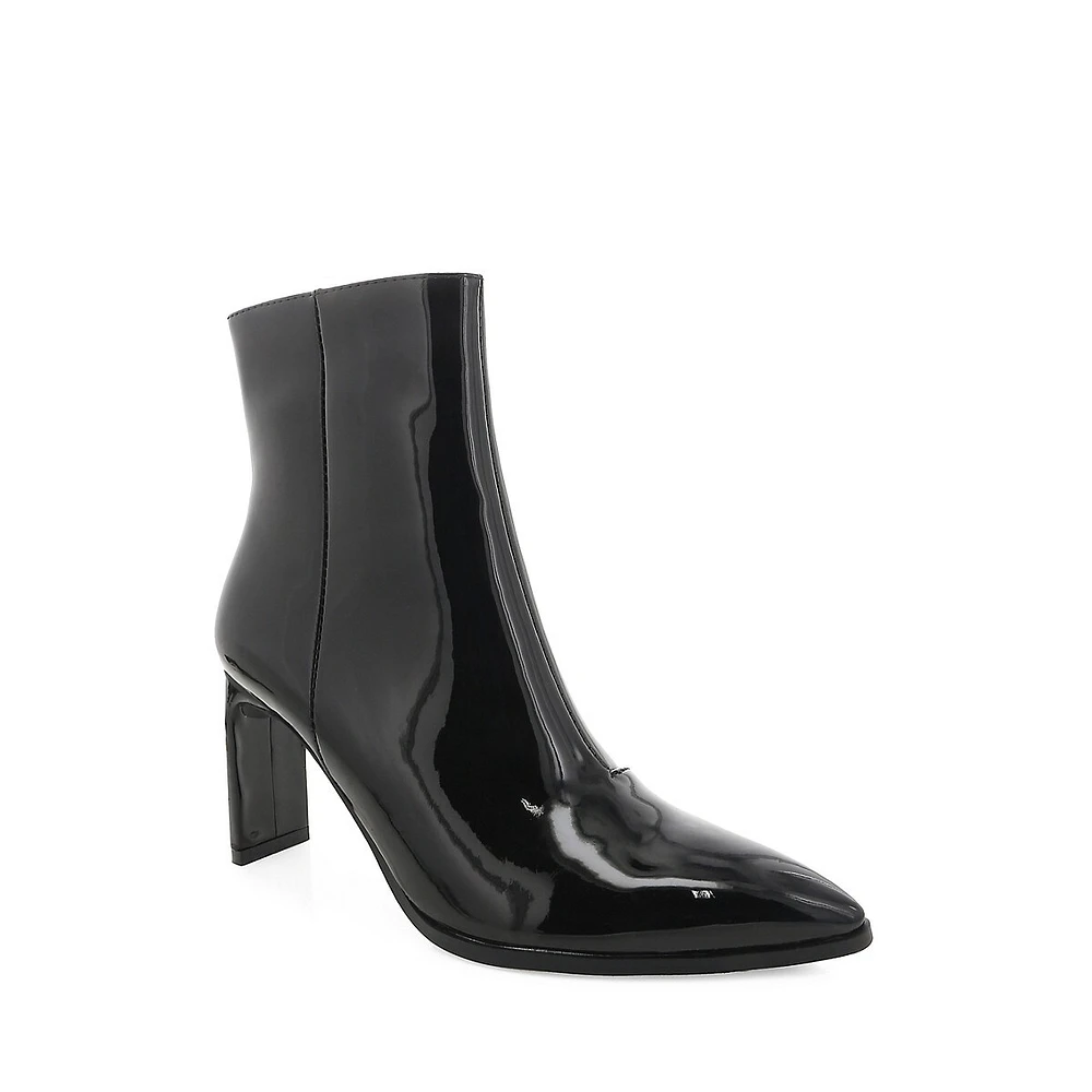 Nancy Patent Ankle Stiletto Boots