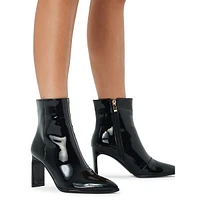 Nancy Patent Ankle Stiletto Boots