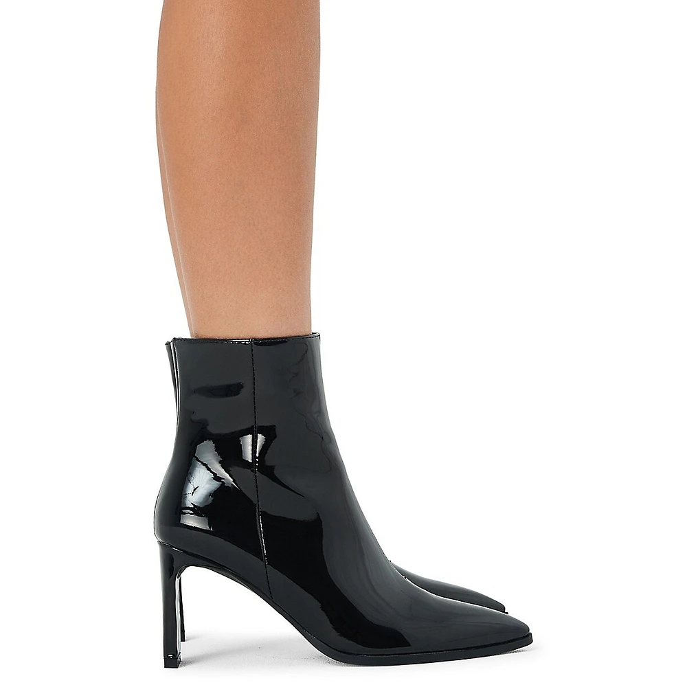 Nancy Patent Ankle Stiletto Boots