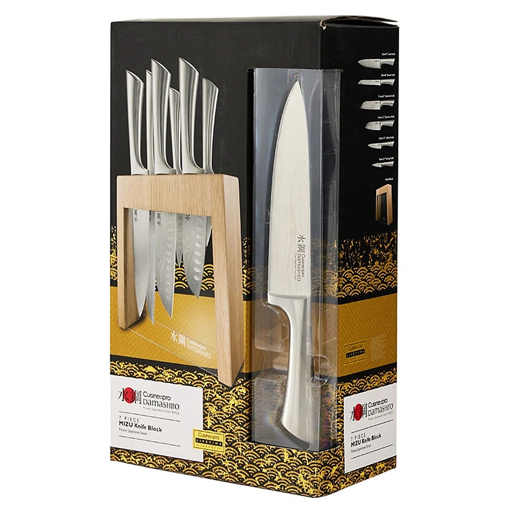 Damashiro® Mizu 7-Piece Knife Block Set