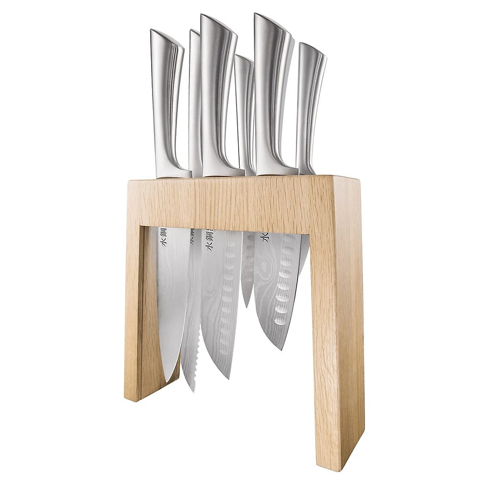 Damashiro® Mizu 7-Piece Knife Block Set