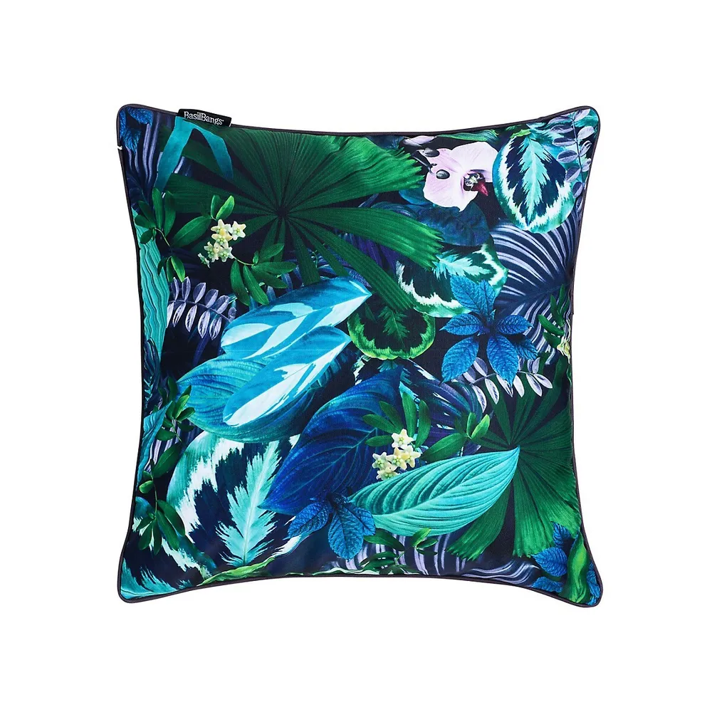 Outdoor Tropical-Print Cushion