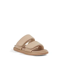 Parolo Double-Strap Leather Slide Sandals