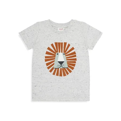 Baby Girl's Lion Graphic Cotton T-Shirt