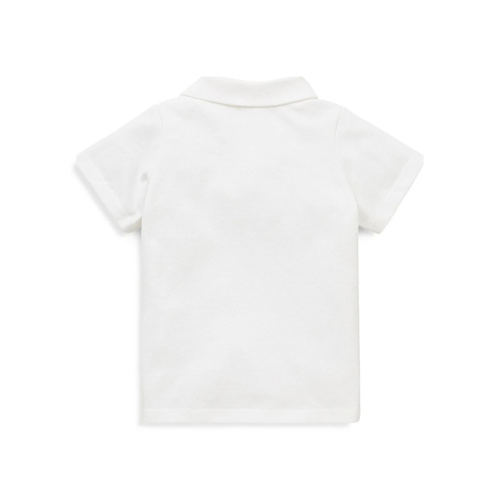 Baby Girl's Patched Polo Shirt