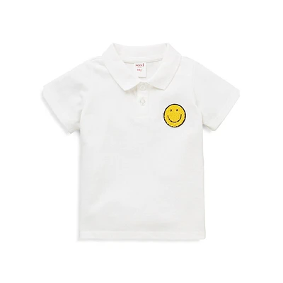 Baby Girl's Patched Polo Shirt