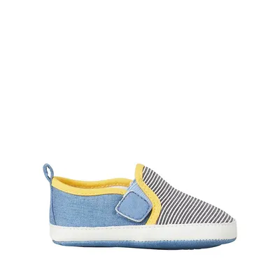 Baby's Stripe Slip-On Shoes