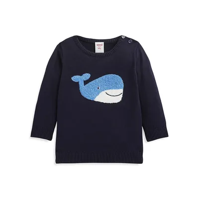 Baby Boy's Whale-Motif Knit Sweater