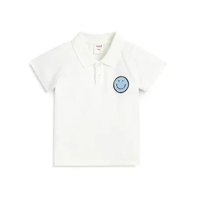 Baby Boy's Patched Polo Top
