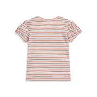 Baby Girl's Rib Stripe T-Shirt