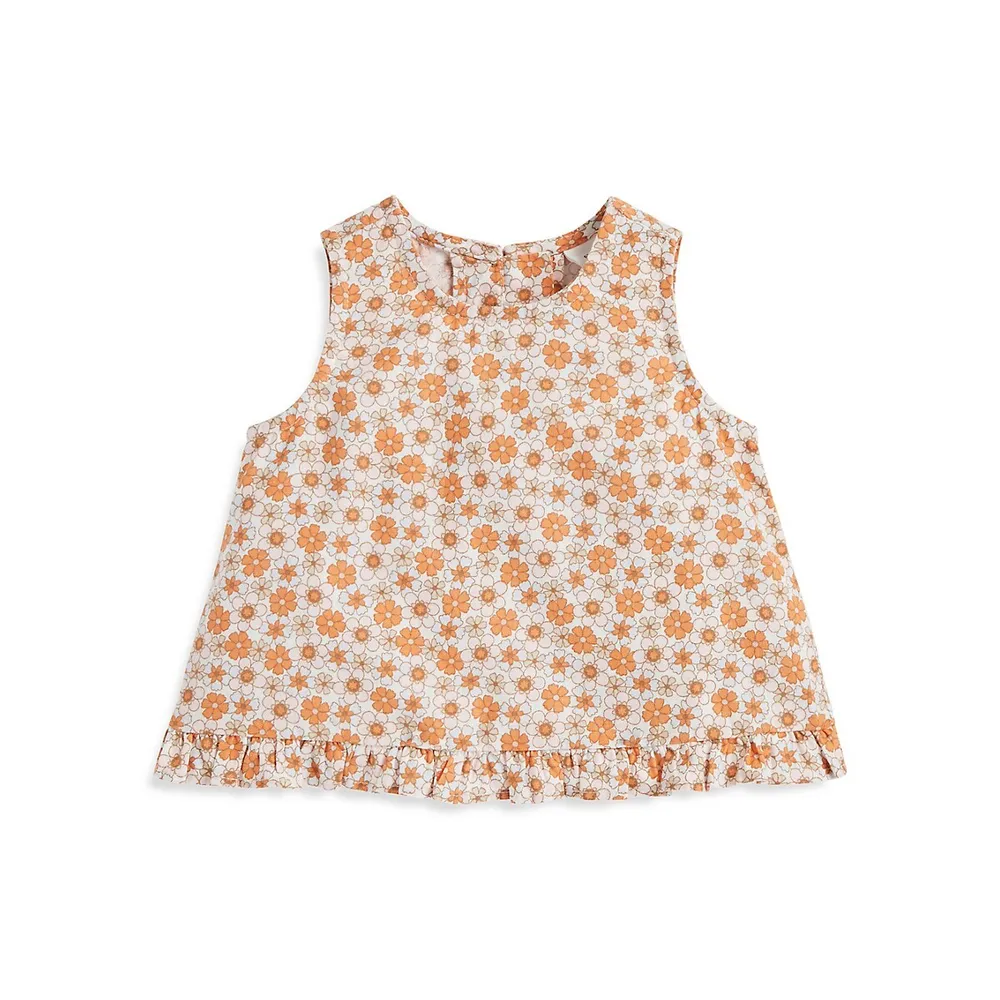 Little Girl's Floral Print Top