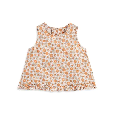 Little Girl's Floral Print Top